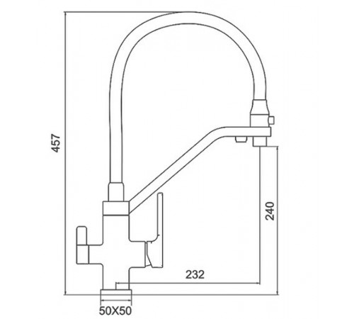 Смеситель для кухни Gappo G17-8 G4317-8 Белый