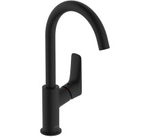 Смеситель для раковины Hansgrohe Logis 71130670 Черный матовый