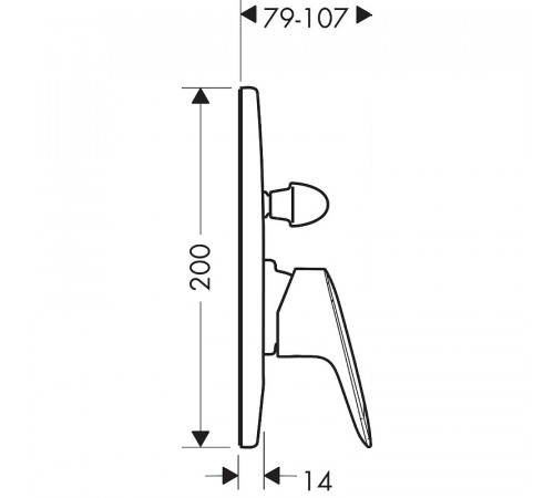 Смеситель для душа Hansgrohe Logis 71406000 Хром