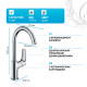 Смеситель для раковины Hansgrohe Logis 210 71131000 Хром