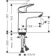 Смеситель для раковины Hansgrohe Logis 71107000 Хром