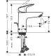 Смеситель для раковины Hansgrohe Logis 71100000 Хром