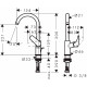 Смеситель для раковины Hansgrohe Logis 71130000 Хром