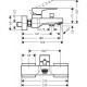 Смеситель для ванны Hansgrohe Metropol 32540000 Хром