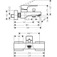 Смеситель для ванны Hansgrohe Metropol 32540140 Шлифованная бронза