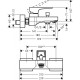 Смеситель для ванны Hansgrohe Metropol 74540000 Хром