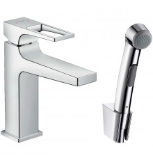 Смеситель для раковины Hansgrohe Metropol 74522000 с гигиеническим душем Хром