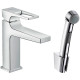 Смеситель для раковины Hansgrohe Metropol 74522000 с гигиеническим душем Хром