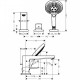 Смеситель на борт ванны Hansgrohe Metropol 32551000 Хром