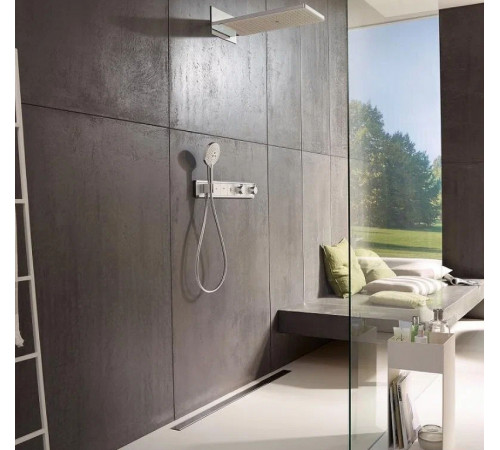 Смеситель для душа Hansgrohe RainSelect 15357400 с термостатом Белый Хром