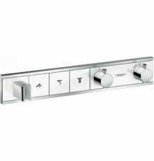 Смеситель для душа Hansgrohe RainSelect 15356400 c термостатом Белый Хром