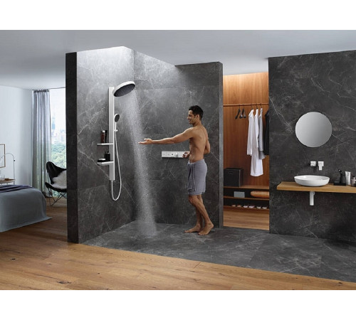 Смеситель для душа Hansgrohe RainSelect 15380140 с термостатом Шлифованная бронза