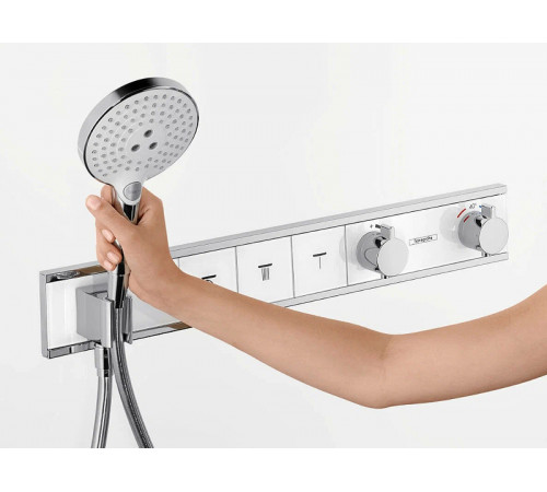 Смеситель для душа Hansgrohe RainSelect 15357400 с термостатом Белый Хром