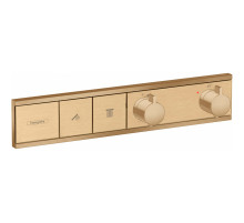 Смеситель для душа Hansgrohe RainSelect 15380140 с термостатом Шлифованная бронза
