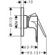 Смеситель для душа Hansgrohe Rebris S 72649000 Хром