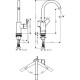 Смеситель для раковины Hansgrohe Rebris S 72536670 Черный матовый