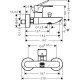 Смеситель для ванны Hansgrohe Rebris S 72440670 Черный матовый