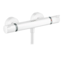 Смеситель для душа Hansgrohe Ecostat Comfort 13116700 с термостатом Белый матовый