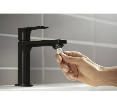 Смеситель для раковины Hansgrohe Rebris E 72557670 Черный матовый