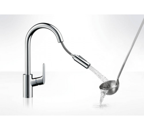 Смеситель для кухни Hansgrohe Focus 31815670 Черный матовый