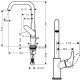 Смеситель для раковины Hansgrohe Focus E2 31609000 Хром