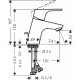 Смеситель для раковины Hansgrohe Focus E2 31730000 Хром