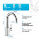 Смеситель для раковины Hansgrohe Vernis Shape 71564000 Хром