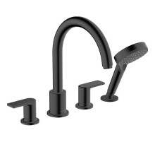 Смеситель на борт ванны Hansgrohe Vernis Shape 71459670 Черный матовый