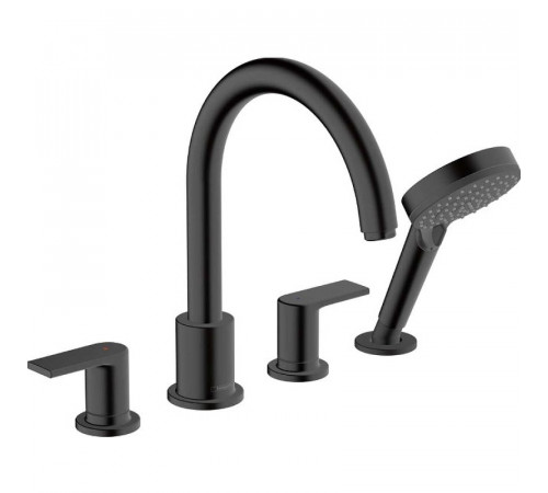 Смеситель на борт ванны Hansgrohe Vernis Shape 71459670 Черный матовый