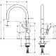 Смеситель для кухни Hansgrohe Talis M54 72804800 Сталь