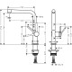 Смеситель для кухни Hansgrohe Talis M54 72840670 Черный матовый