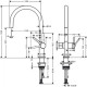 Смеситель для кухни Hansgrohe Talis M54 220 72805000 Хром