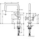 Смеситель для кухни Hansgrohe Talis M54 U 220 72807800 Сталь