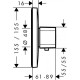 Смеситель для душа Hansgrohe Ecostat E Highflow 15706000 с термостатом Хром