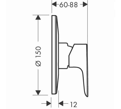 Смеситель для душа Hansgrohe Talis E 71766000 Хром