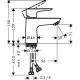 Смеситель для раковины Hansgrohe Talis E 71702000 Хром