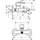 Смеситель для ванны Hansgrohe Talis E 71740990 Полированное золото