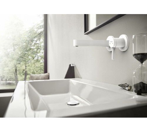 Смеситель для раковины Hansgrohe Finoris 76051700 Белый матовый