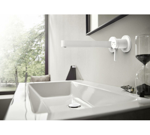 Смеситель для раковины Hansgrohe Finoris 76050700 Белый матовый