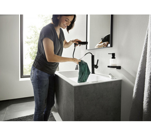 Смеситель для раковины Hansgrohe Finoris 76063670 Черный матовый