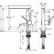 Смеситель для раковины Hansgrohe Finoris 76063700 Белый матовый