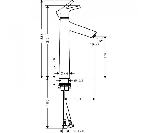 Смеситель для раковины Hansgrohe Talis S 72032000 Хром