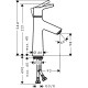 Смеситель для раковины Hansgrohe Talis S 72023000 Хром