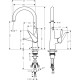 Смеситель для кухни Hansgrohe Talis S 72812000 Хром