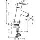 Смеситель для раковины Hansgrohe Talis S 72010000 Хром