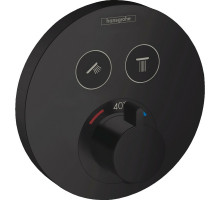 Смеситель для душа Hansgrohe ShowerSelect S 15743670 с термостатом Черный матовый