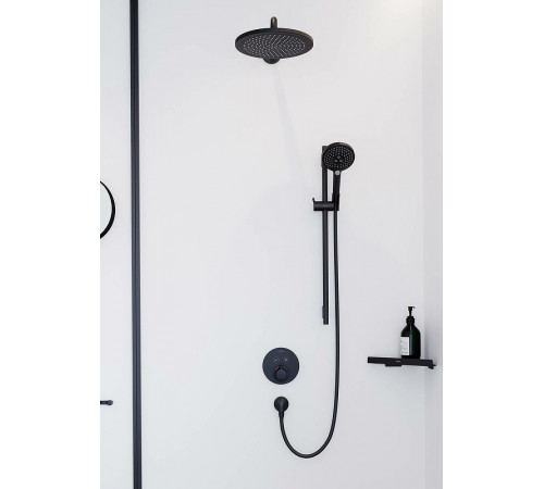 Смеситель для душа Hansgrohe ShowerSelect S 15743670 с термостатом Черный матовый