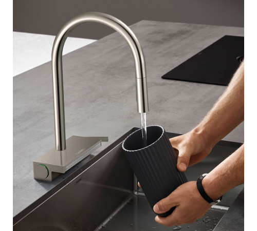 Смеситель для кухни Hansgrohe Aquno Select M81 73831800 Сталь