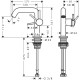 Смеситель для раковины Hansgrohe Tecturis S 73320000 Хром