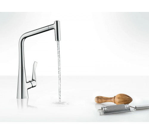 Смеситель для кухни Hansgrohe Metris M71 73801000 Хром